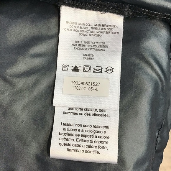 Columbia Lightweight Hooded Rain Jacket Windbreaker Black L - Picture 8 of 8